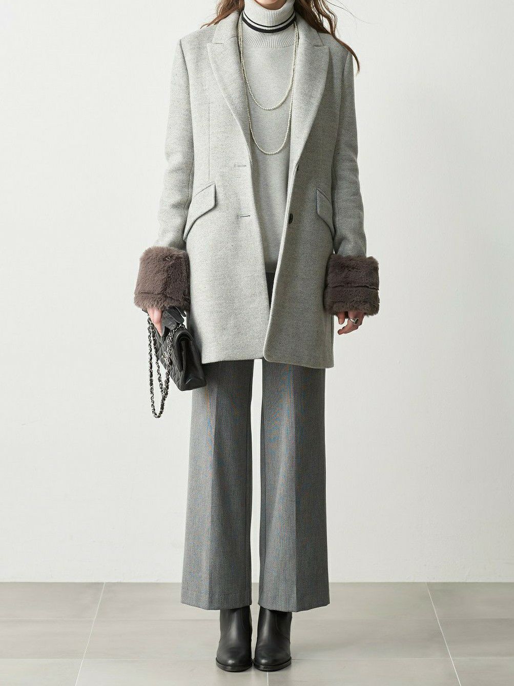 フェイクファーハーフコート キービジュアル1