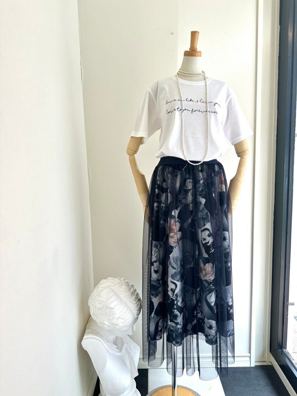 再値下】beautiful people ドットチュールスカート (エナメル 再値下】beautiful people ドットチュールスカート (エナメル